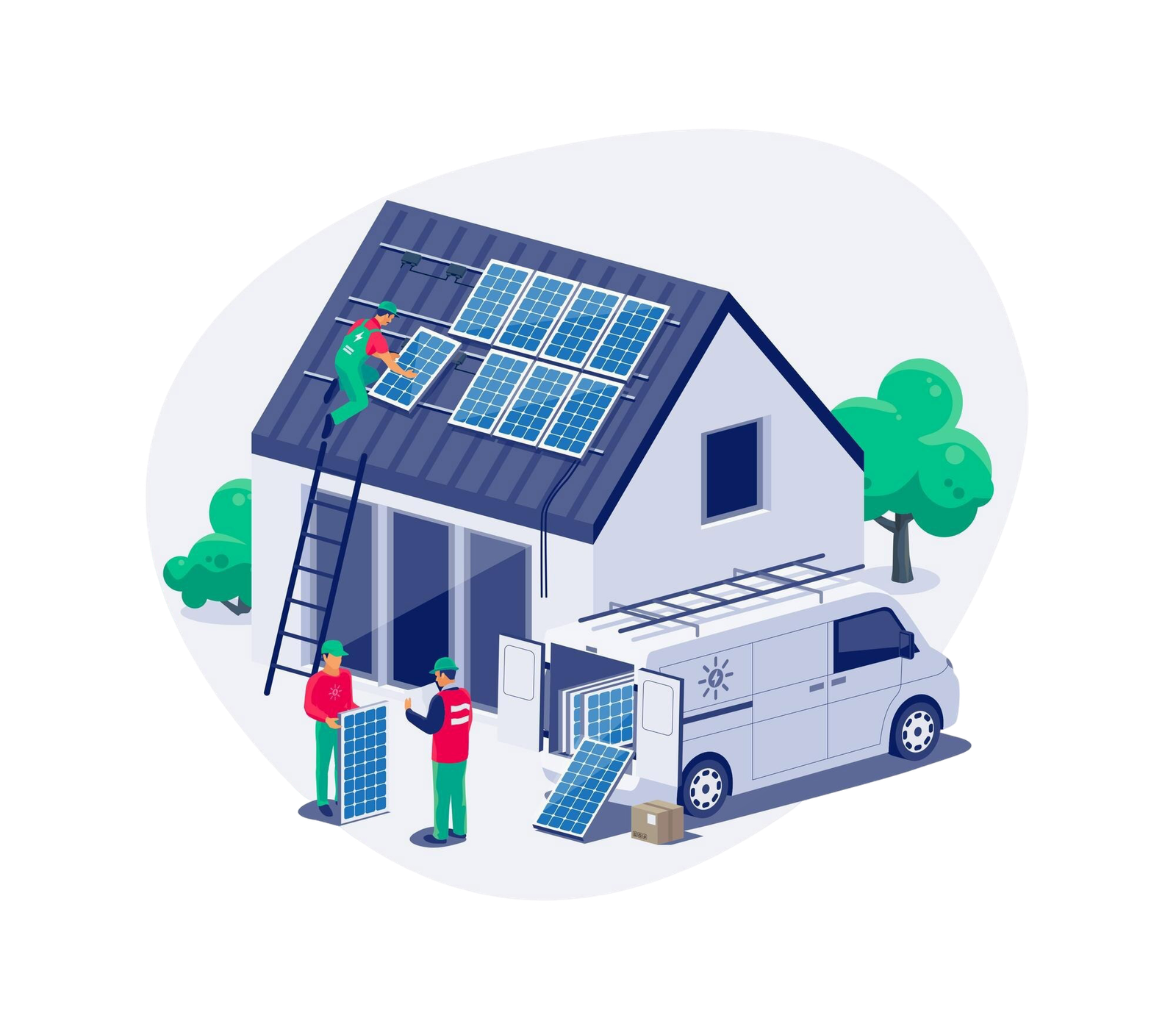 Home solar panel installation in Government Estate