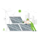 Strategic solar panel placement for maximum sunlight absorption.