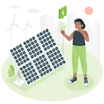 Safe and efficient electrical wiring and connection for solar systems.